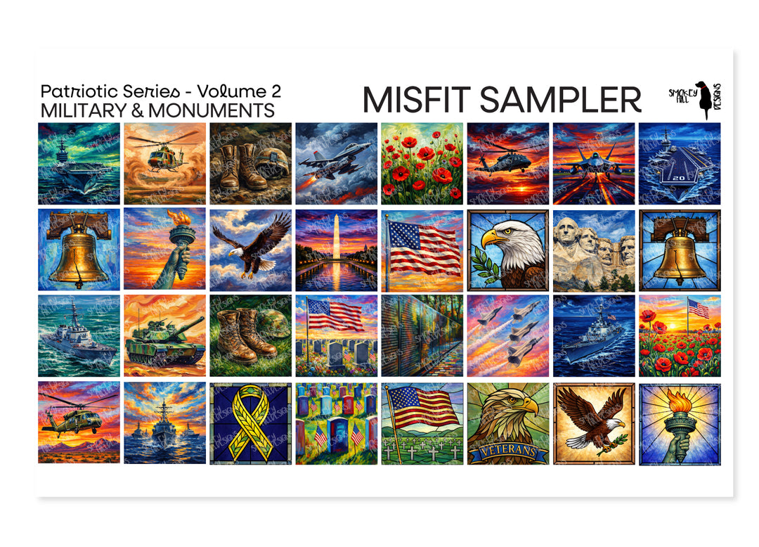 Misfit PatternPly® Transparent Military and Monuments Sampler