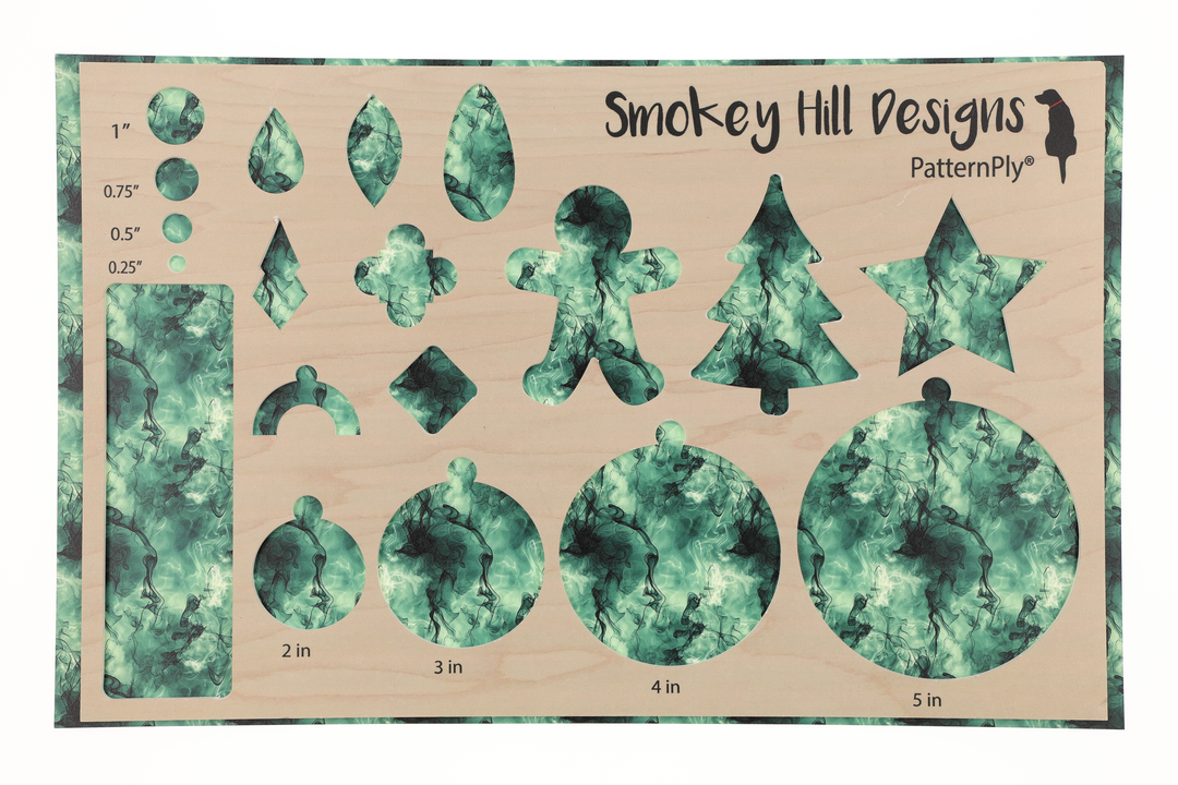 PatternPly® Full Coverage Wintergreen and Black Marbling