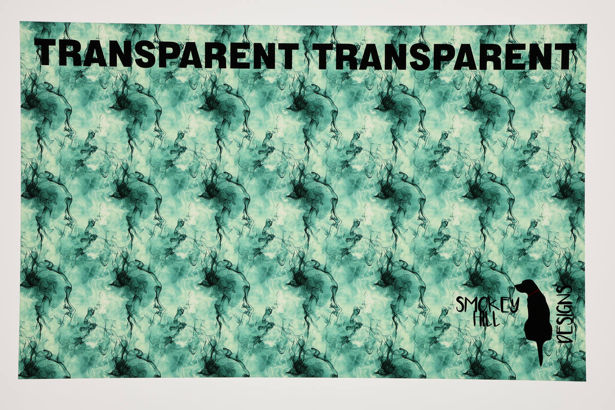 PatternPly® Transparent Wintergreen and Black Marbling sheet showing the pattern