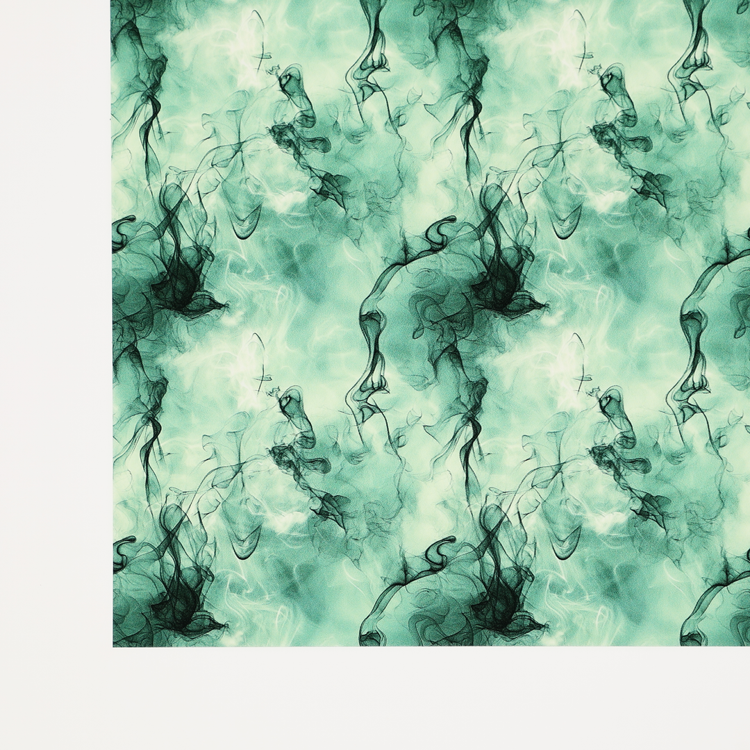 PatternPly® Transparent Wintergreen and Black Marbling