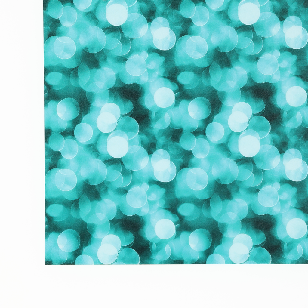 PatternPly® Full Coverage Blue Mint Bokeh sheet showing the pattern