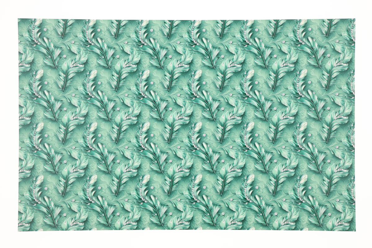 PatternPly® Full Coverage Feathers and Bling Mint product photo 2