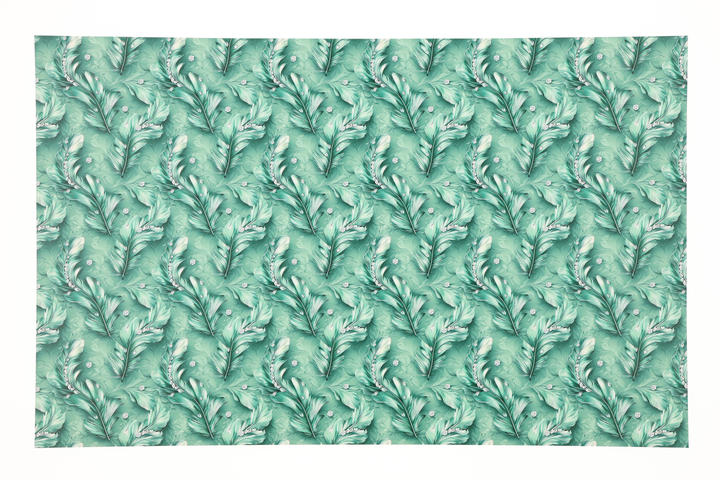 PatternPly® Full Coverage Feathers and Bling Mint