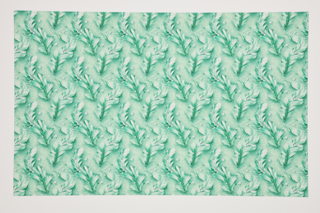 PatternPly® Transparent Feathers and Bling Mint product photo 2