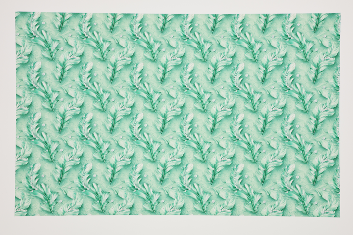 PatternPly® Transparent Feathers and Bling Mint