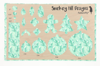 PatternPly® Transparent Feathers and Bling Mint product photo 3