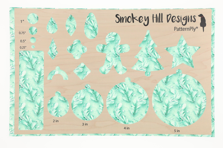 PatternPly® Transparent Feathers and Bling Mint