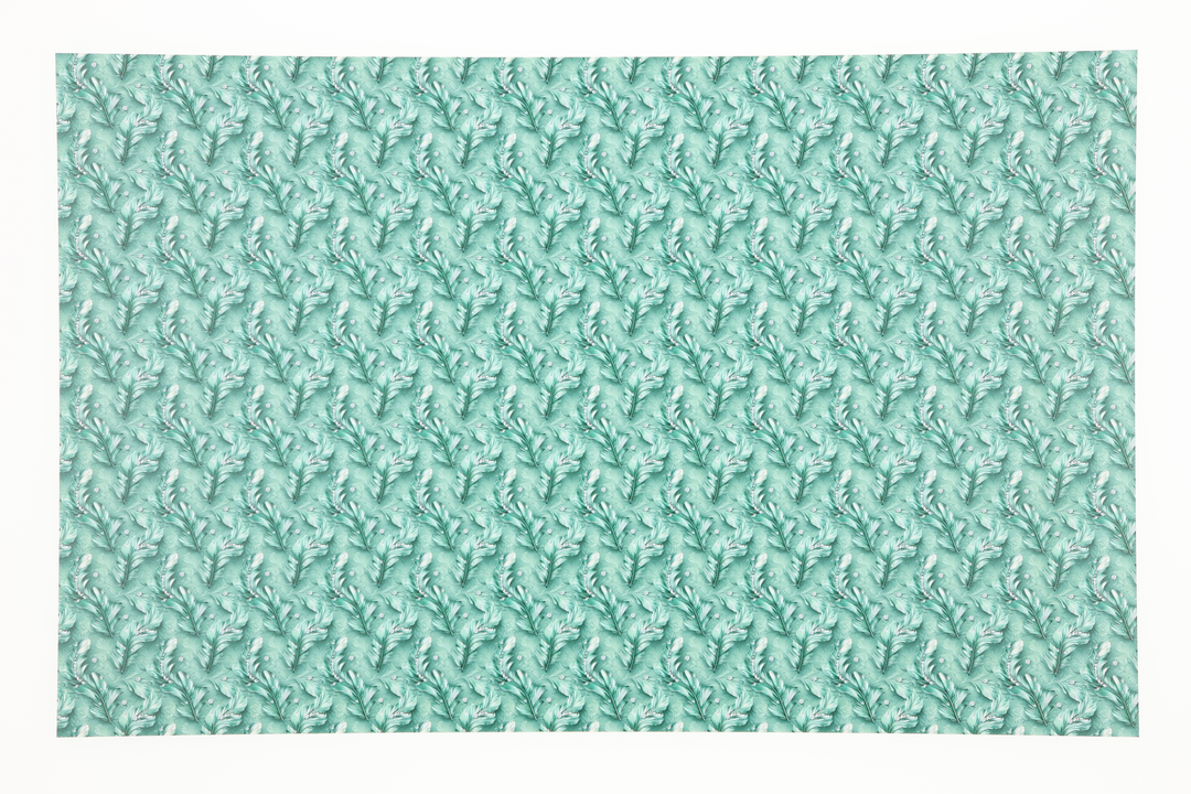 PatternPly® Full Coverage Feathers and Bling Mint Mini