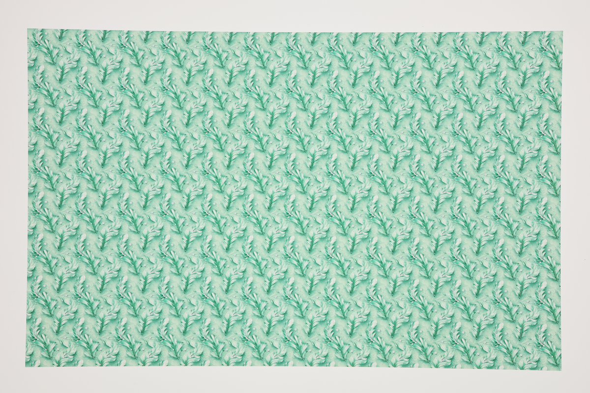 PatternPly® Transparent Feathers and Bling Mint Mini product photo 2