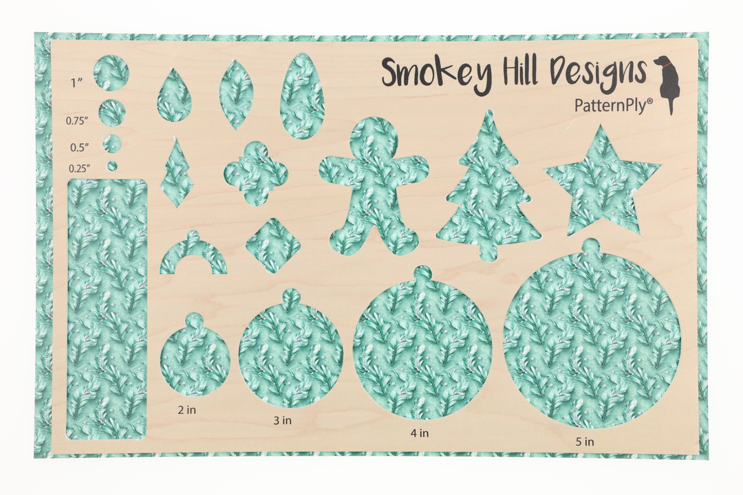 PatternPly® Full Coverage Feathers and Bling Mint Mini