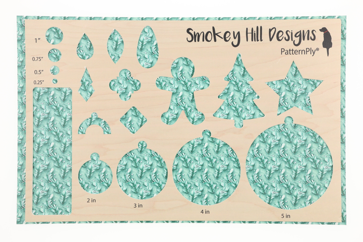 PatternPly® Full Coverage Feathers and Bling Mint Mini