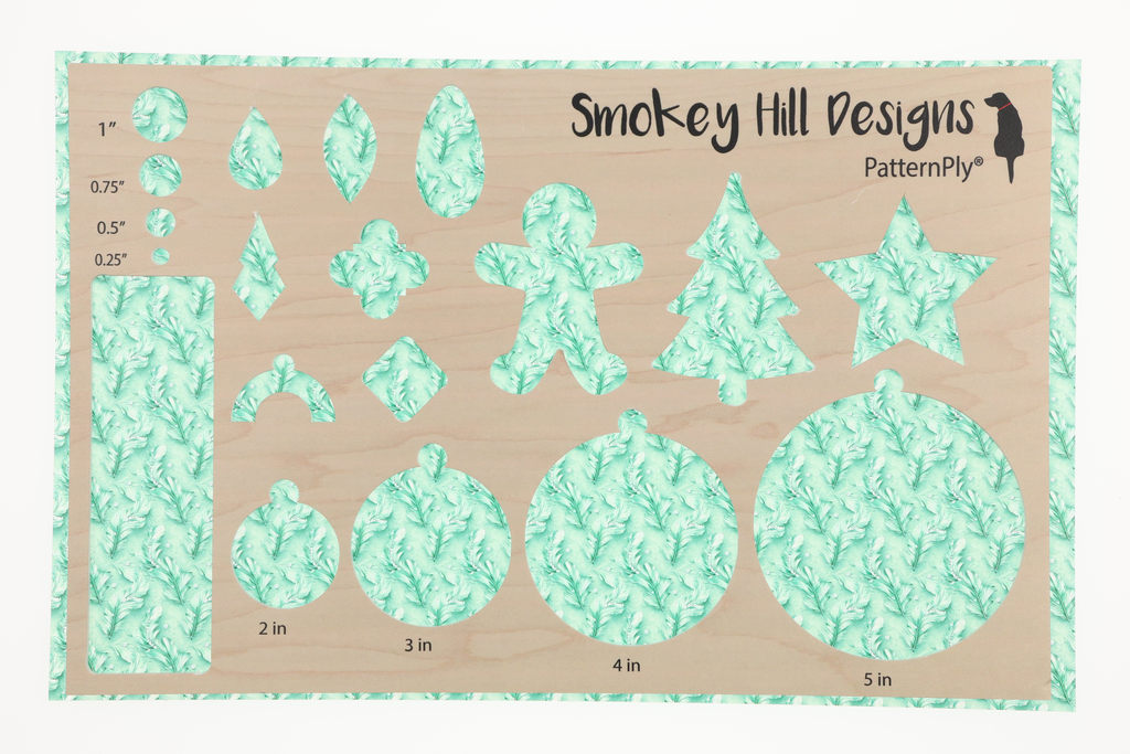 PatternPly® Transparent Feathers and Bling Mint Mini product photo 3