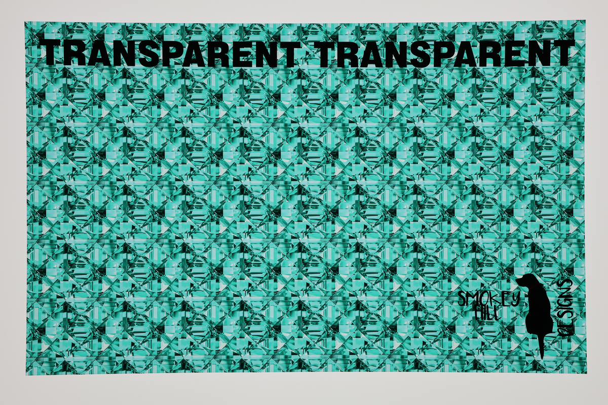PatternPly® Transparent Teal Glitz Micro sheet showing the pattern