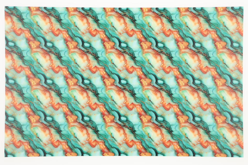 PatternPly® Full Coverage Orange and Mint Glitter Swirl product photo 2