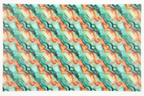 PatternPly® Full Coverage Orange and Mint Glitter Swirl product photo 2