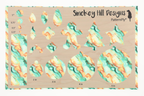 PatternPly® Transparent Orange and Mint Glitter Swirl product photo 3