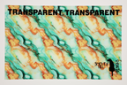 PatternPly® Transparent Orange and Mint Glitter Swirl LARGE sheet showing the pattern
