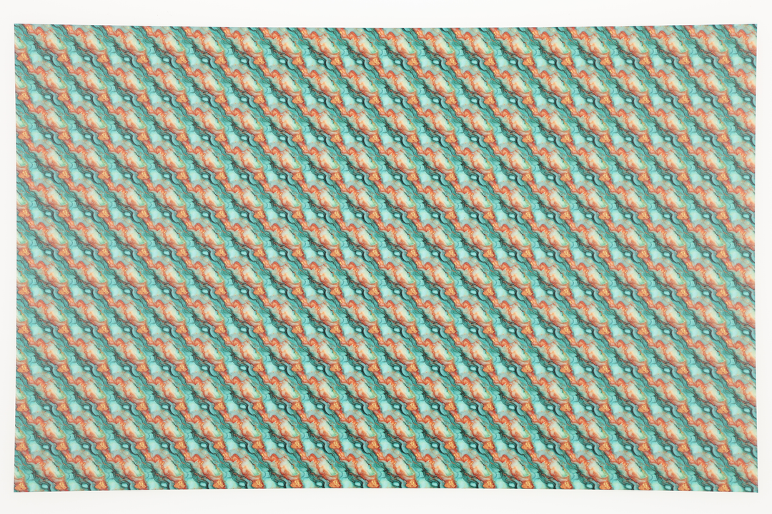 PatternPly® Full Coverage Orange and Mint Glitter Swirl Micro