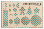 PatternPly® Transparent Orange and Mint Glitter Swirl Micro product photo 3
