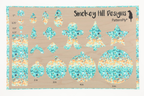 PatternPly® Transparent Orange and Teal Confetti product photo 3