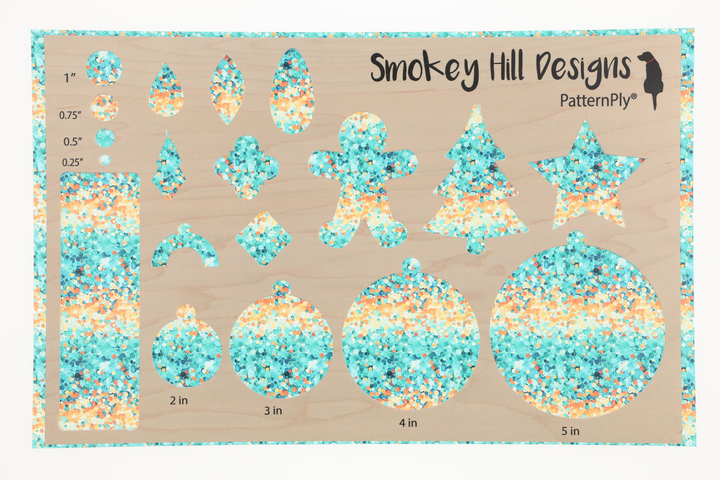 PatternPly® Transparent Orange and Teal Confetti