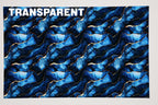 PatternPly® Transparent Navy and Gold Abstract sheet showing the pattern