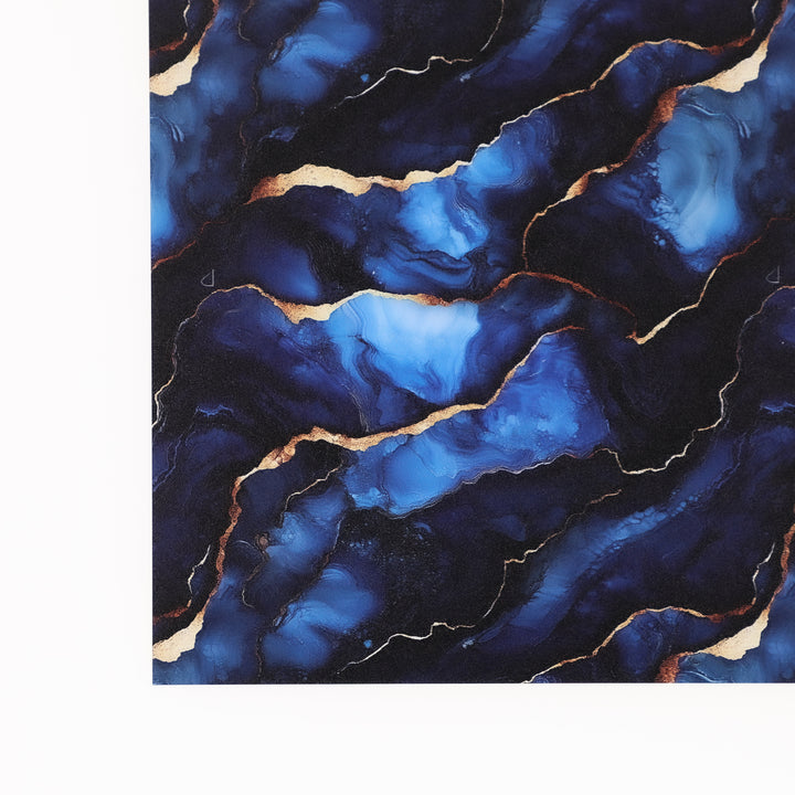 PatternPly® Full Coverage Navy and Gold Abstract