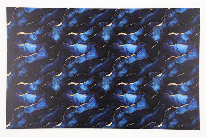 PatternPly® Full Coverage Navy and Gold Abstract