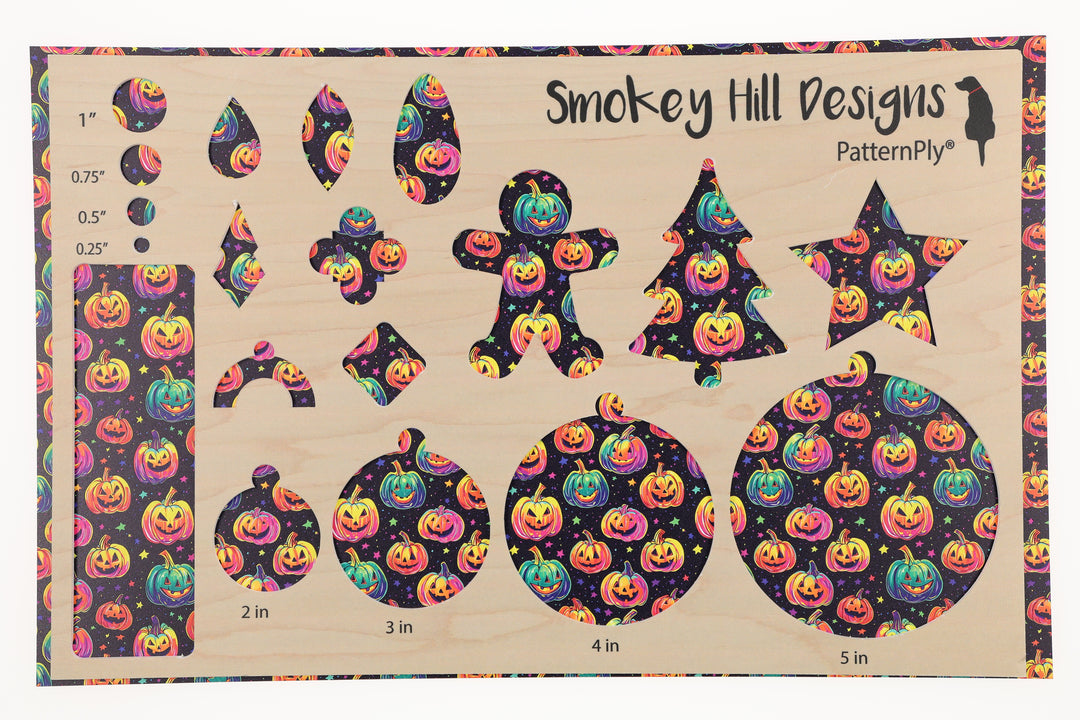 PatternPly® Full Coverage Neon Pumpkins
