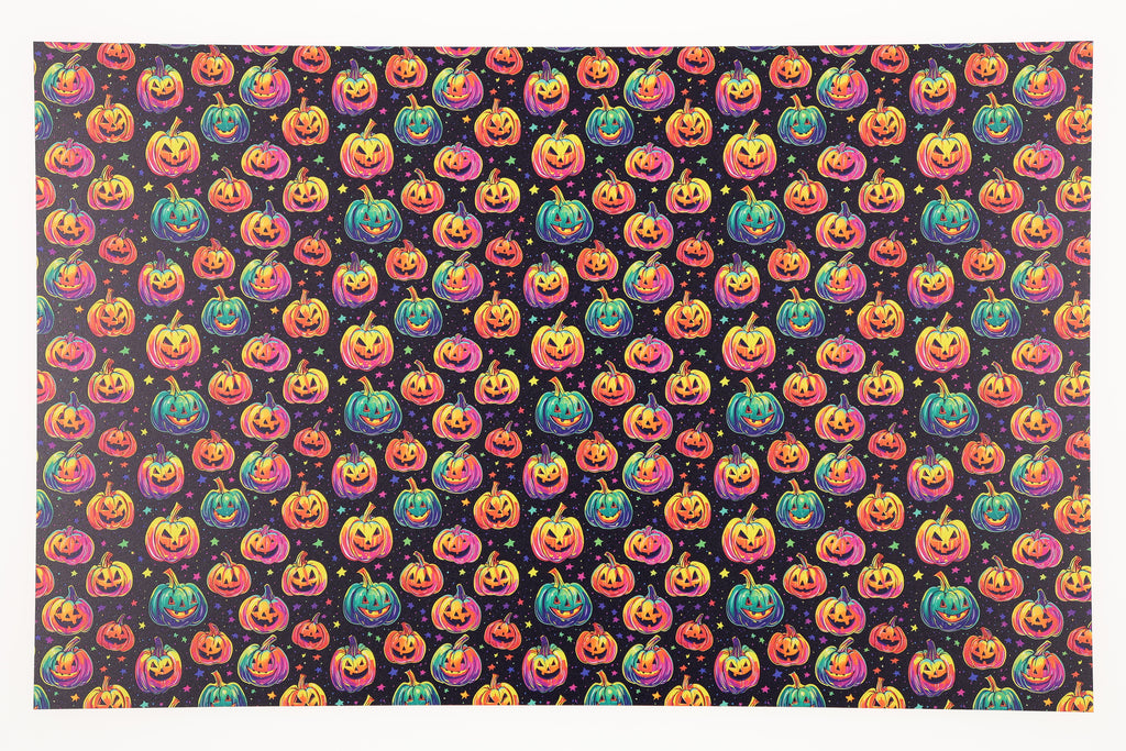 PatternPly® Full Coverage Neon Pumpkins product photo 2
