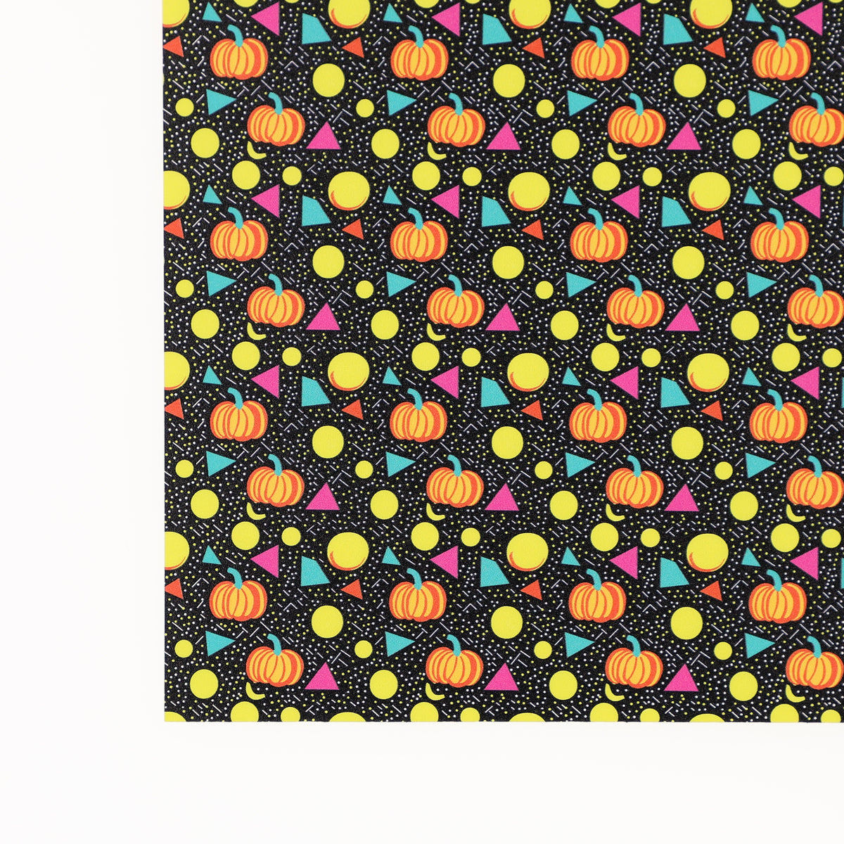 PatternPly® Full Coverage Nineties Pumpkins sheet showing the pattern