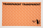 PatternPly® Transparent Feathers and Bling Orange Mini sheet showing the pattern