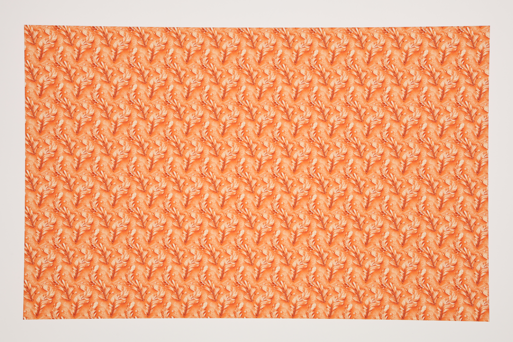 PatternPly® Transparent Feathers and Bling Orange Mini product photo 2
