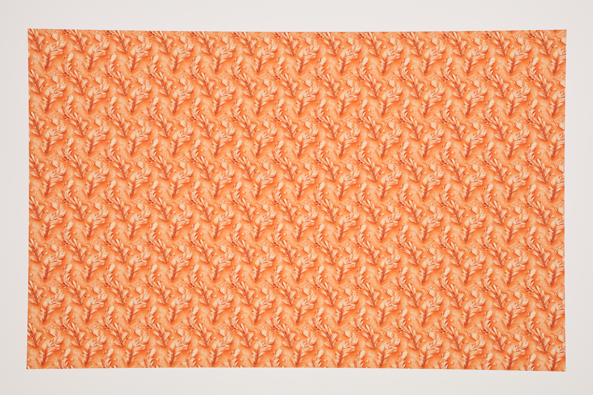 PatternPly® Transparent Feathers and Bling Orange Mini product photo 2
