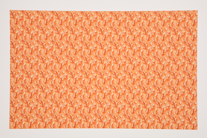 PatternPly® Transparent Feathers and Bling Orange Mini