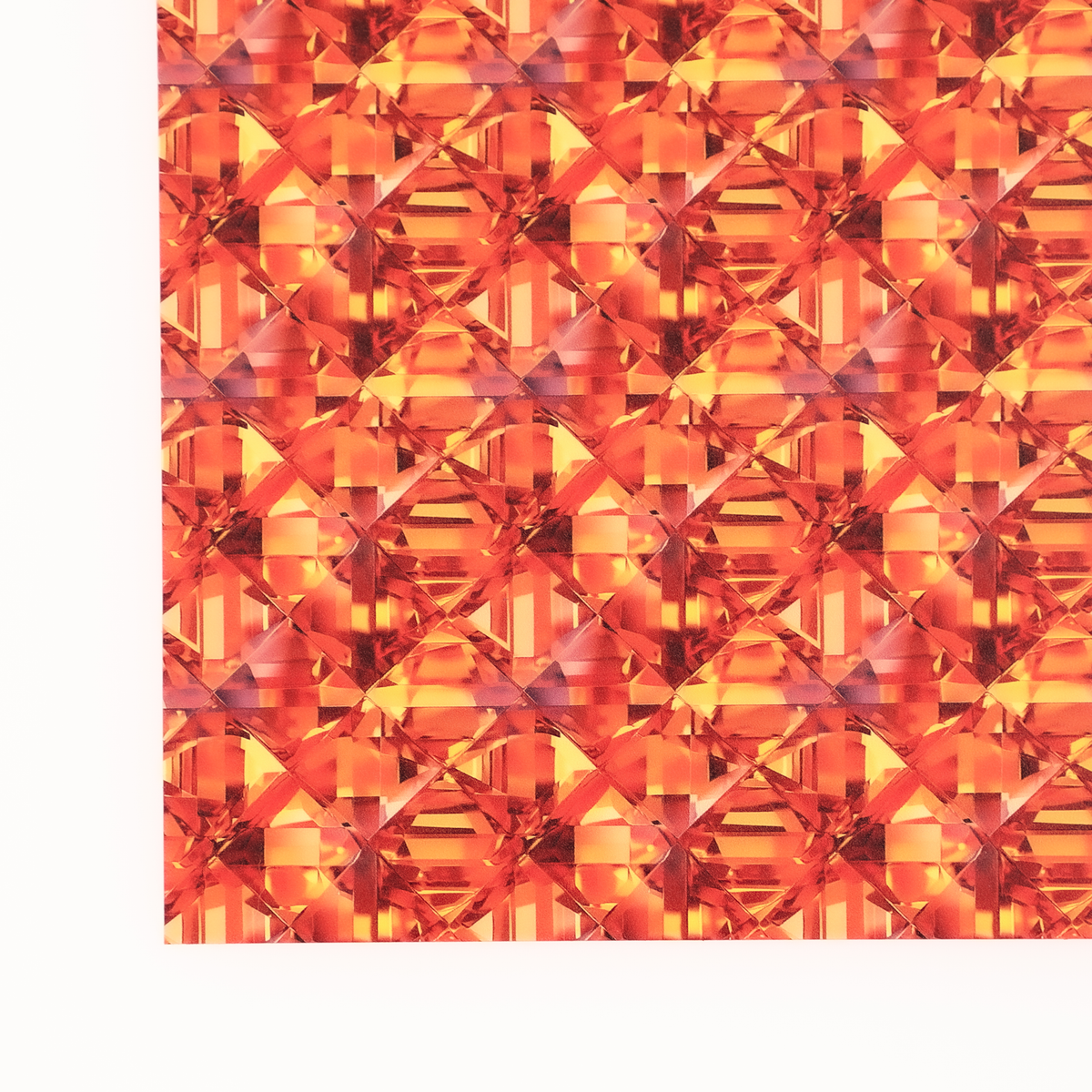 PatternPly® Full Coverage Orange Glitz Micro sheet showing the pattern