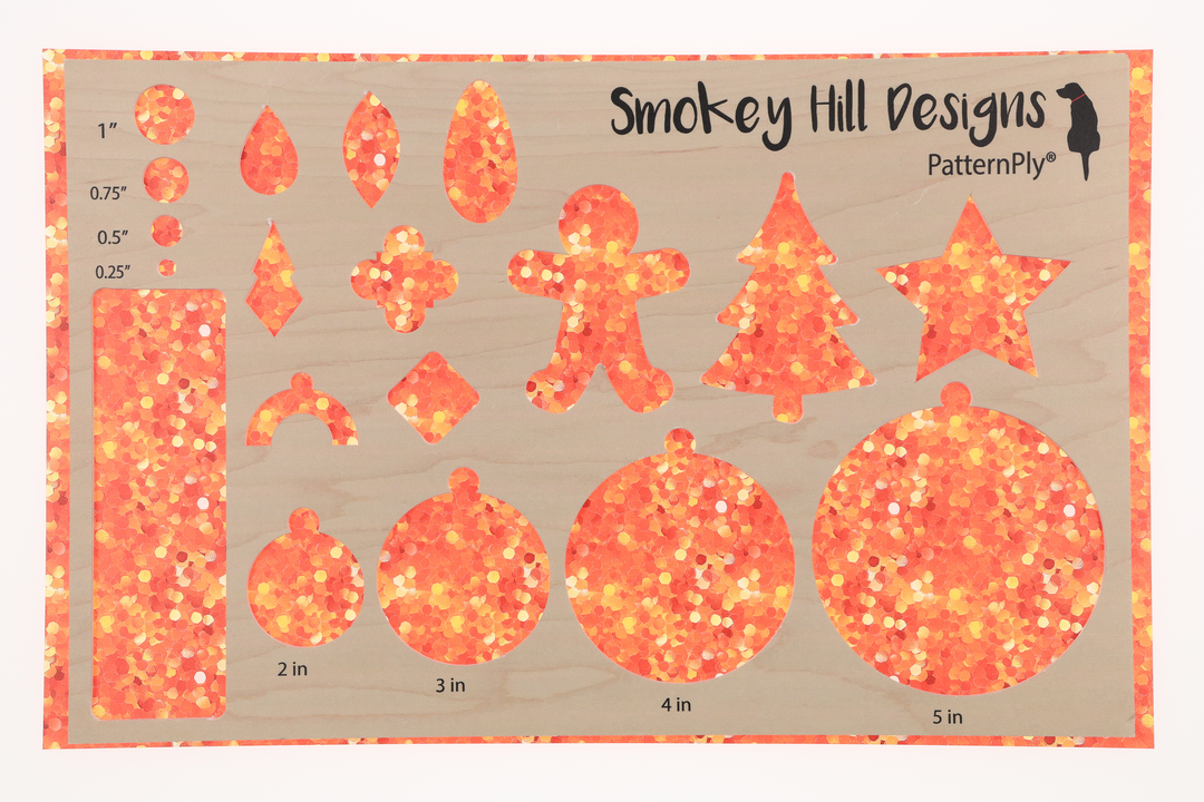 PatternPly® Transparent Orange Confetti