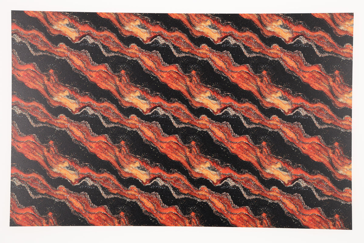 PatternPly® Full Coverage Orange and Black Shimmer Streaks product photo 2