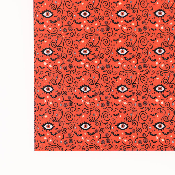 PatternPly® Full Coverage Orange Eyeball Swirls