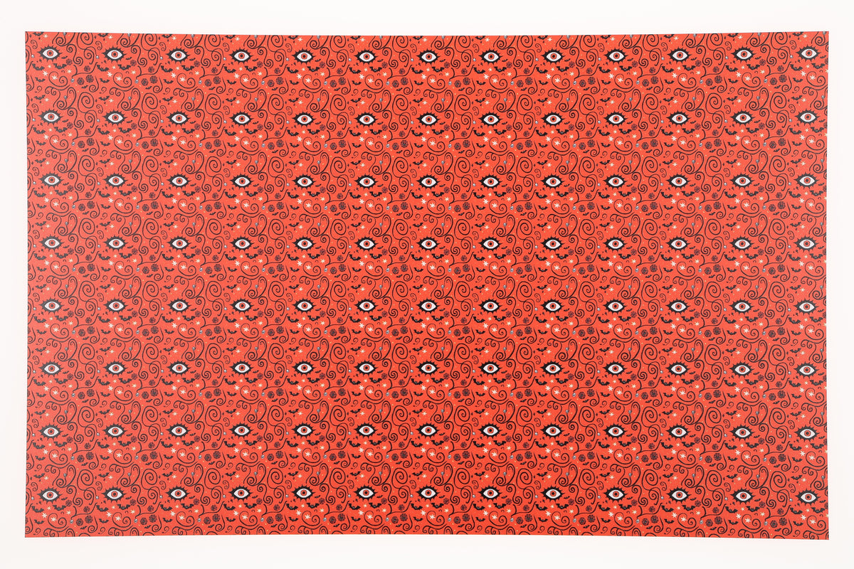 PatternPly® Full Coverage Orange Eyeball Swirls product photo 2