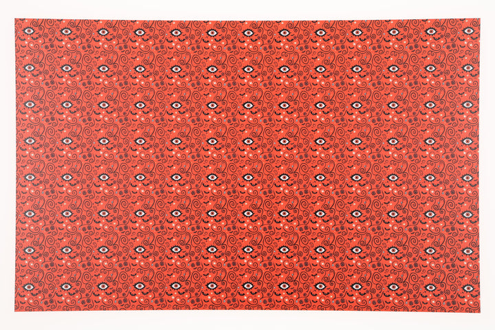 PatternPly® Full Coverage Orange Eyeball Swirls