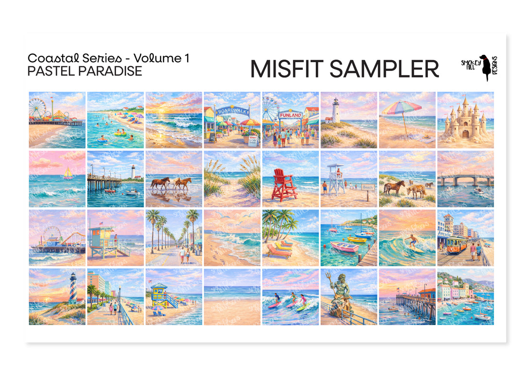 Misfit PatternPly® Transparent Pastel Paradise Sampler