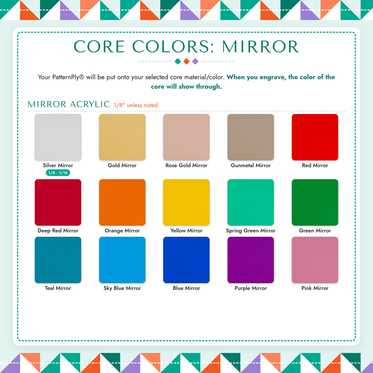 PatternPly Core Colors: Mirror