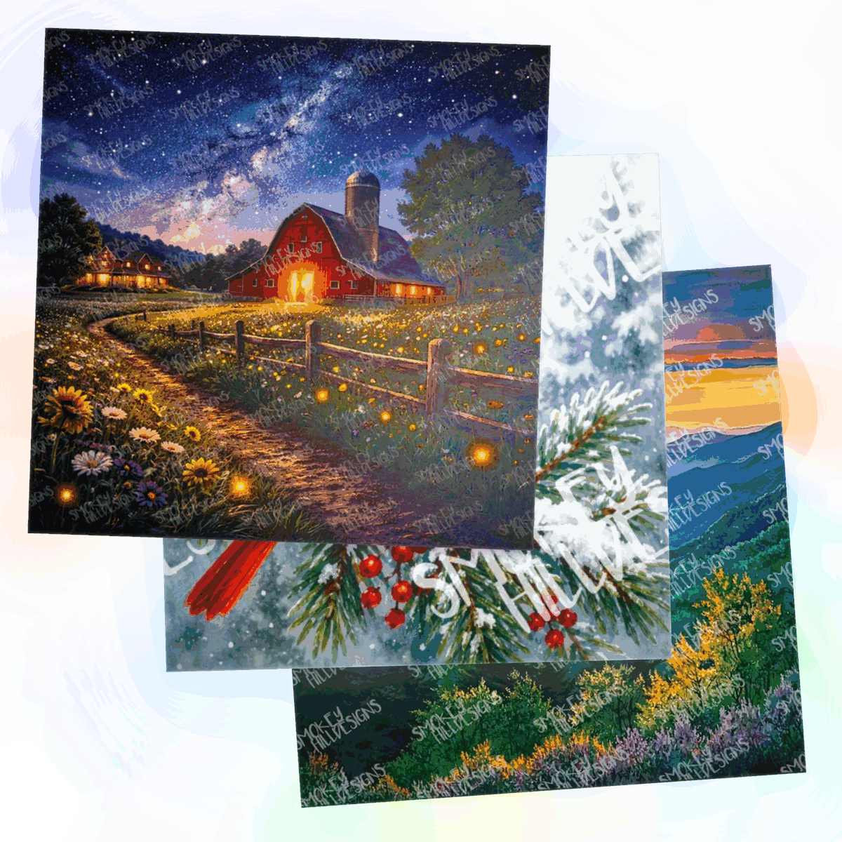 PatternPly Transparent art scene sheets