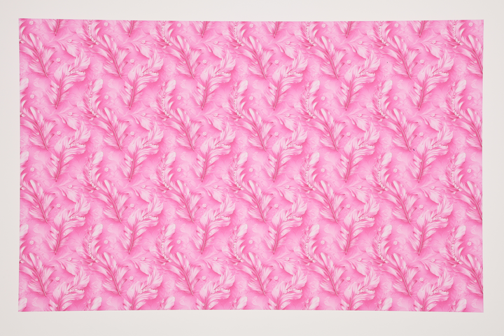 PatternPly® Transparent Feathers and Bling Pink