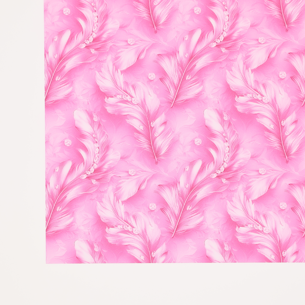 PatternPly® Transparent Feathers and Bling Pink product photo 4