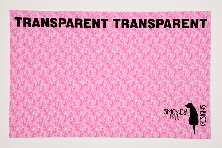 PatternPly® Transparent Feathers and Bling Pink Mini