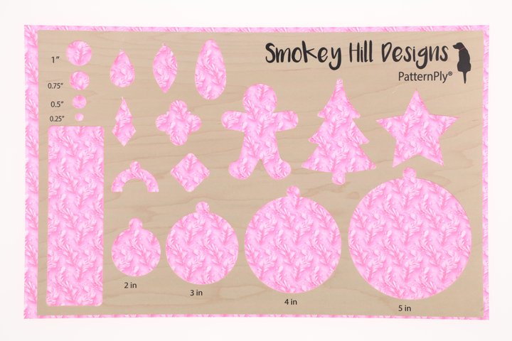 PatternPly® Transparent Feathers and Bling Pink Mini