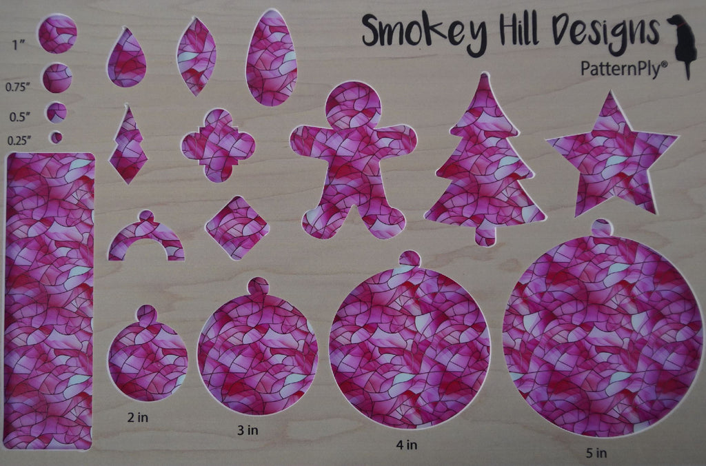 PatternPly® Full Coverage Baby Pink Stained Glass product photo 3