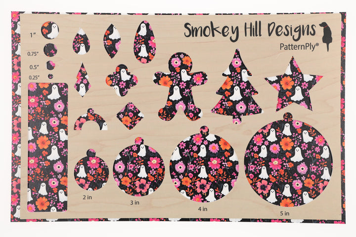 PatternPly® Full Coverage Pink Floral Ghosts